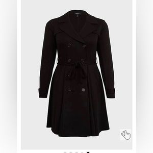 Torrid Brushed Ponte Trench Coat